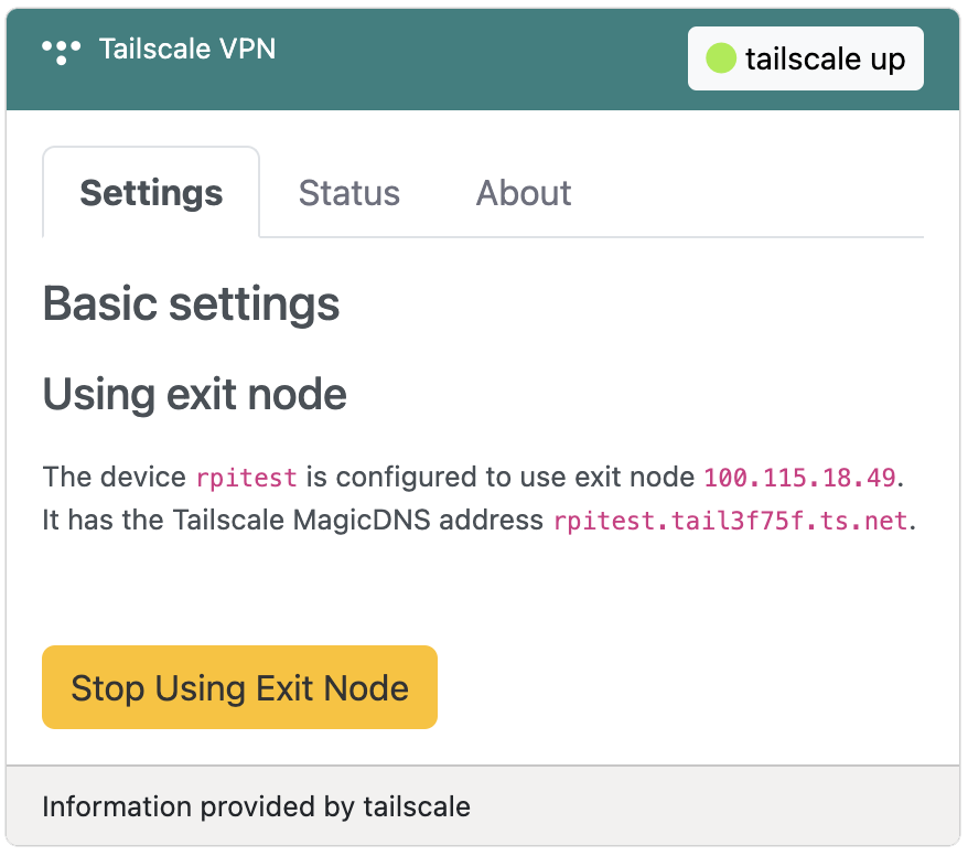 tailscale-using-exit-node